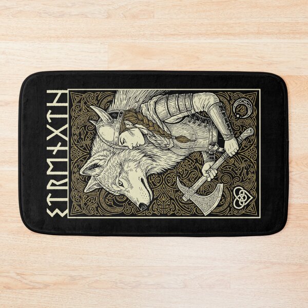 Item preview, Viking Woman Strength Wolf Spirit Female Norse Mythology designed and sold by GrandeDuc.