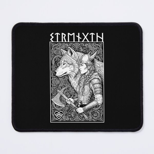 Item preview, Viking Woman Strength Wolf Spirit Female Norse Mythology designed and sold by GrandeDuc.