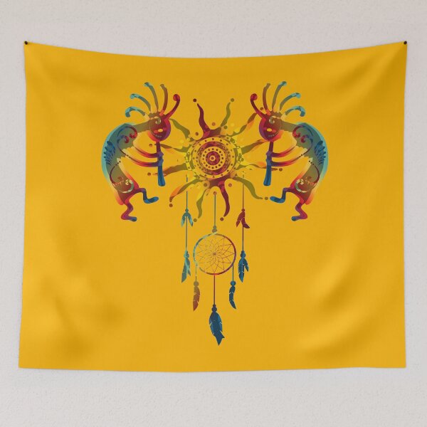 Item preview, Kokopelli Duo - Sun Dreamcatcher I designed and sold by EDDArt.