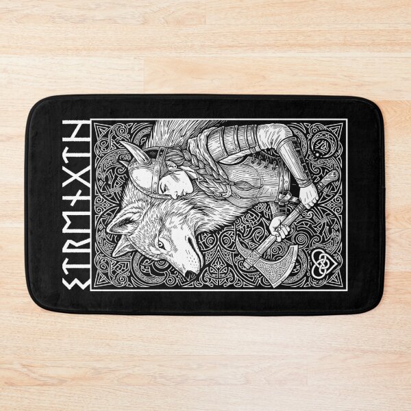Item preview, Viking Woman Strength Wolf Spirit Female Norse Mythology designed and sold by GrandeDuc.