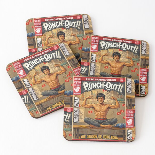 Item preview, Punch Out Dragon Chan Comic Cover Retro Gaming Art  designed and sold by Back2Collage.