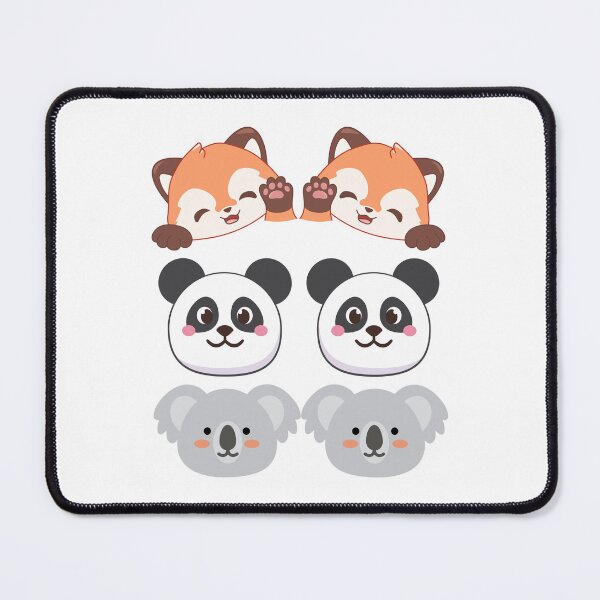 Item preview, Red Panda, Panda, & Koala Faces designed and sold by IN Tales.