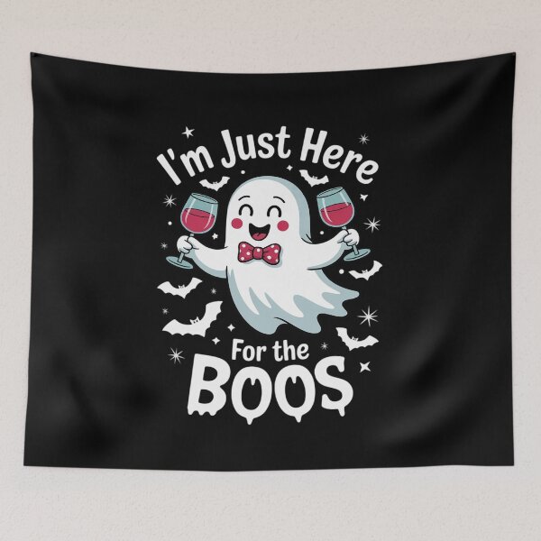Item preview, I'm Just Here For The Boos Halloween Women Ghost  designed and sold by RoyTill0Art.