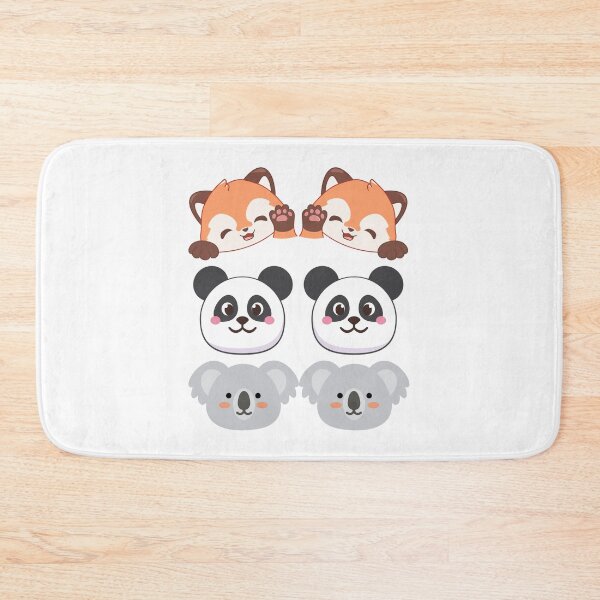 Item preview, Red Panda, Panda, & Koala Faces designed and sold by IN Tales.