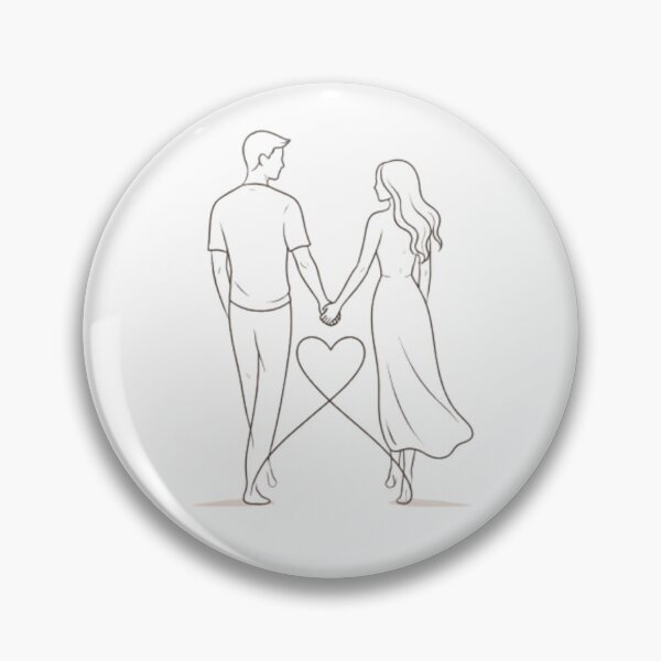 Item preview, Minimalist romantic couple – modern line art illustration designed and sold by JonathanP514.