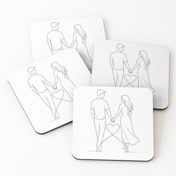 Item preview, Minimalist romantic couple – modern line art illustration designed and sold by JonathanP514.
