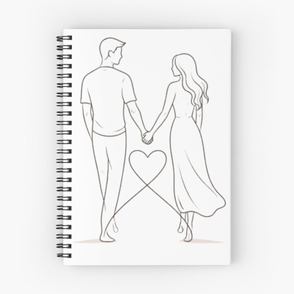 Item preview, Minimalist romantic couple – modern line art illustration designed and sold by JonathanP514.