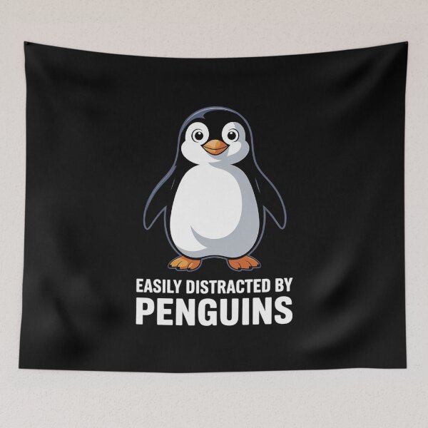 Item preview, Cute Penguin Lover Easily Distracted By Penguins  designed and sold by RuthGAArt.
