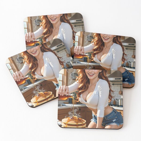 Item preview, Rowan Fletcher maple syrup pancakes designed and sold by CathryneDelamort.