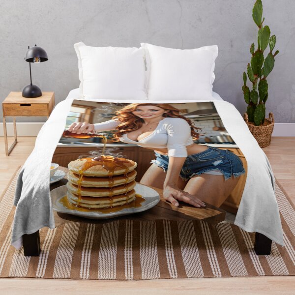 Item preview, Rowan Fletcher maple syrup pancakes designed and sold by CathryneDelamort.