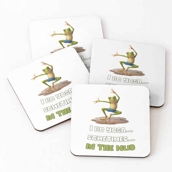 Item preview, Funny Frog Yoga Humor – I Do Yoga Sometimes in the Mud designed and sold by KArtcore.
