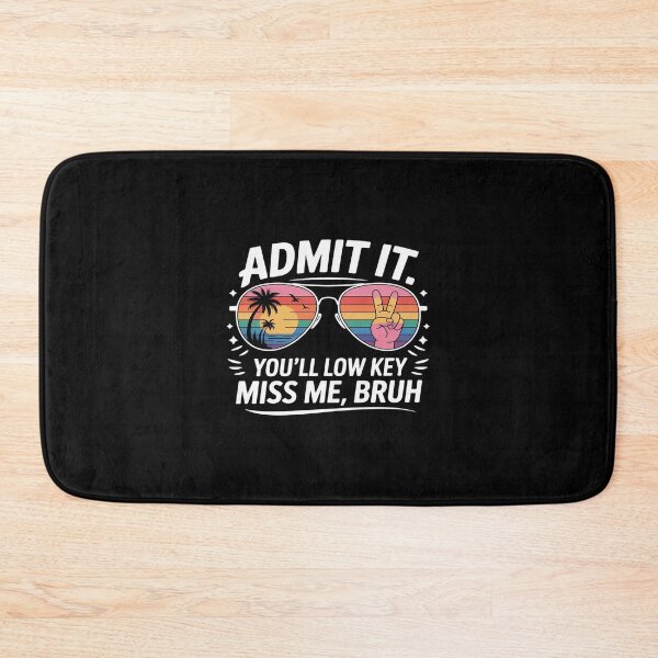 Item preview, Admit It You'll Low Key Miss Me Bruh Tie Dye Beach Teacher designed and sold by HORIZBoutique.
