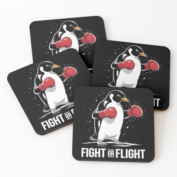 Item preview, Fight or Flight Funny Penguin Meme 1  designed and sold by RuthGAArt.