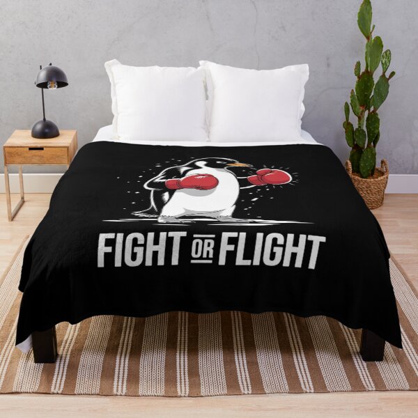 Item preview, Fight or Flight Funny Penguin Meme 1  designed and sold by RuthGAArt.