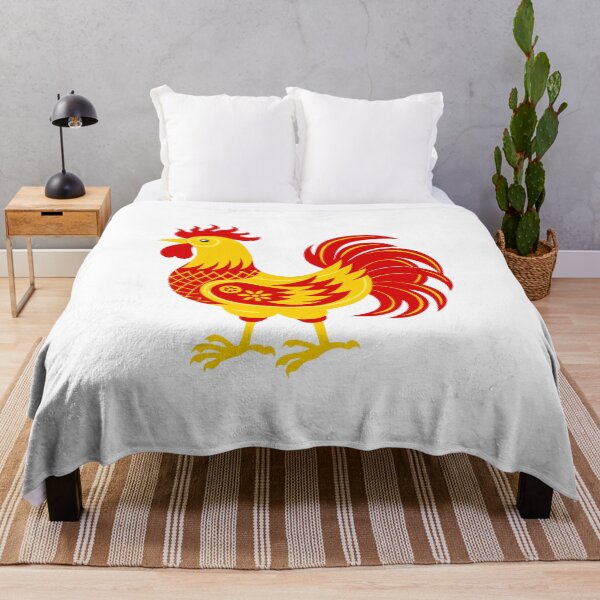 Item preview, Ornate Red and Gold Chinese Zodiac Rooster Graphic designed and sold by Jirada.