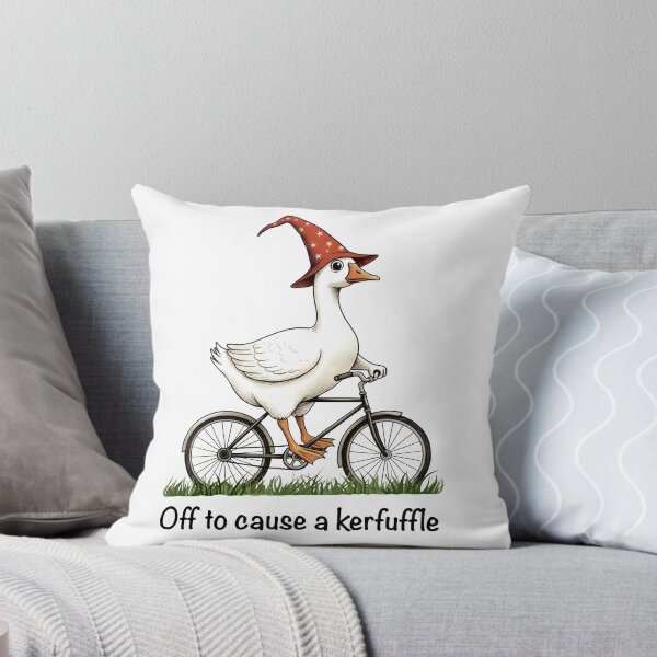 Item preview, Off to Cause a Kerfuffle – Funny Goose Illustration designed and sold by Senkov.