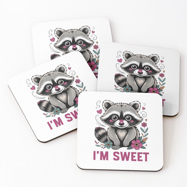 Item preview, Raccon "I'm sweet" designed and sold by Chris-graphics-art.