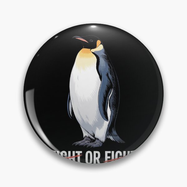 Item preview, Fight Or Flight Funny Penguin Meme Anxiety Psychologist Pun  designed and sold by RuthGAArt.