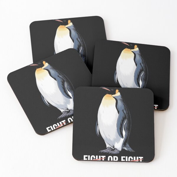 Item preview, Fight Or Flight Funny Penguin Meme Anxiety Psychologist Pun  designed and sold by RuthGAArt.