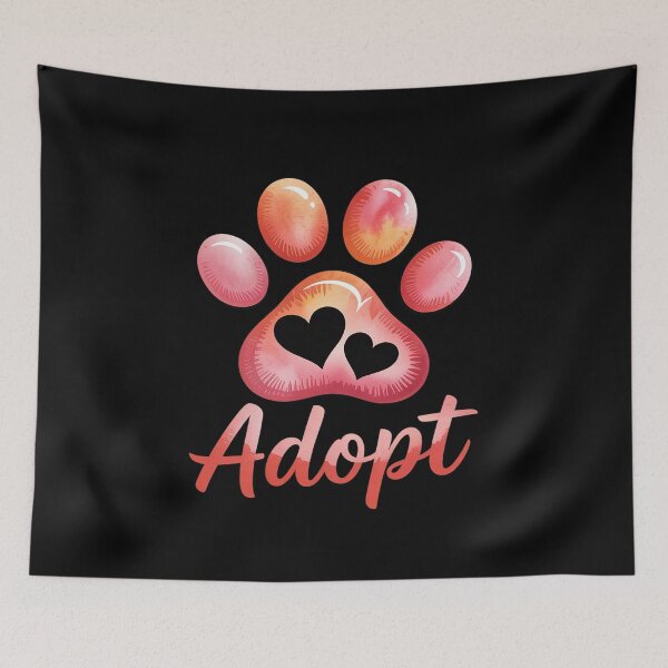 Item preview, Adopt Cat Dog Shelter Animal Rescue Foster Cat Dog Lovers designed and sold by HORIZBoutique.