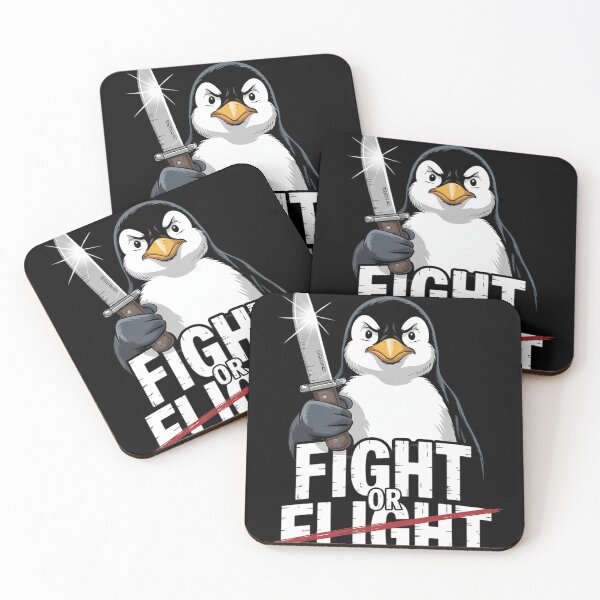 Item preview, Fight Or Flight Funny Penguin Meme Penguins Quote  designed and sold by RuthGAArt.