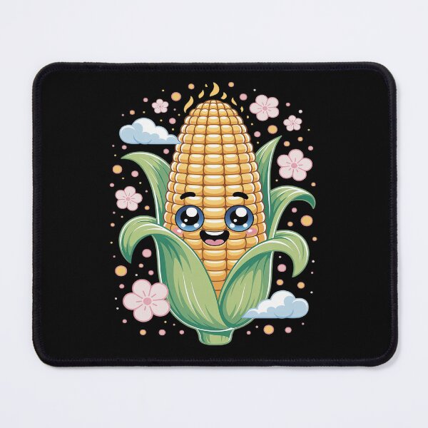 Item preview, Adorable Corn Doodle With Floral Accents designed and sold by HORIZBoutique.