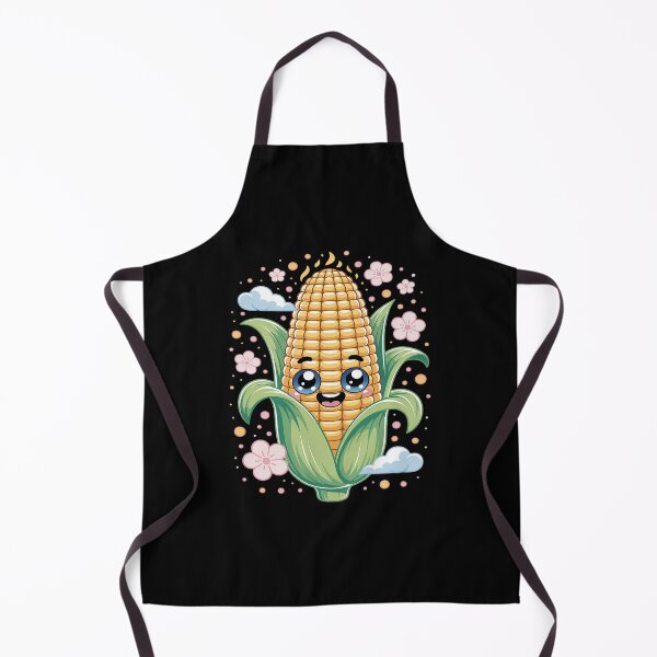 Item preview, Adorable Corn Doodle With Floral Accents designed and sold by HORIZBoutique.