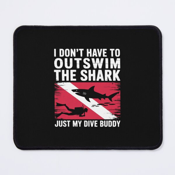 Item preview, Scuba Diving For Men Women Shark Diving Buddy designed and sold by nicomitchell.