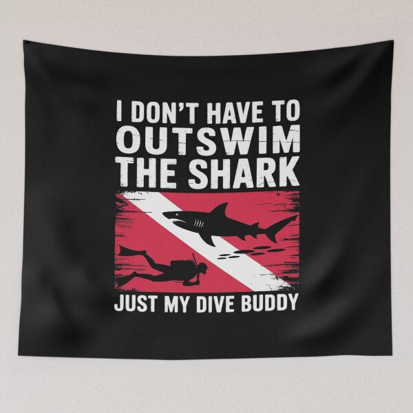 Item preview, Scuba Diving For Men Women Shark Diving Buddy designed and sold by nicomitchell.