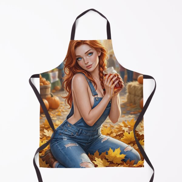 Item preview, Rowan with maple syrup in autumn market scene designed and sold by CathryneDelamort.