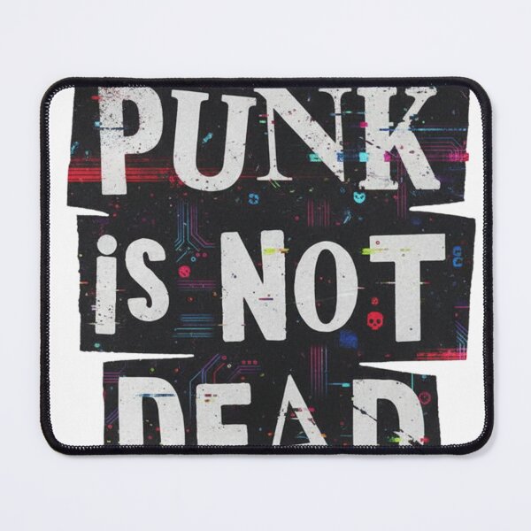 Item preview, Cyberpunk Rebellion - Glitch Art "Punk Is Not Dead" Edgy Streetwear Graphic designed and sold by Mind-Over-Mood.