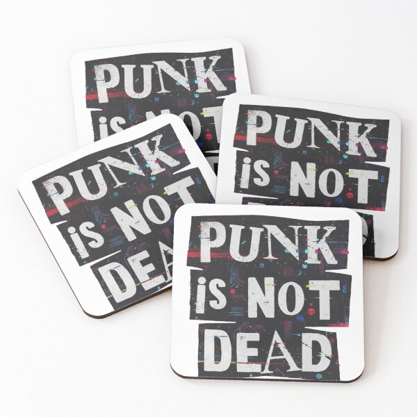 Item preview, Cyberpunk Rebellion - Glitch Art "Punk Is Not Dead" Edgy Streetwear Graphic designed and sold by Mind-Over-Mood.
