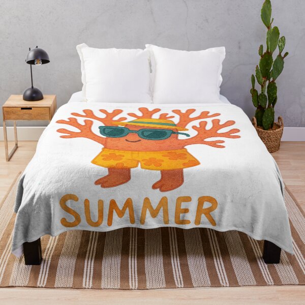 Item preview, Cute Summer Coral Reef Wearing Sunglasses designed and sold by BigBlueArt.
