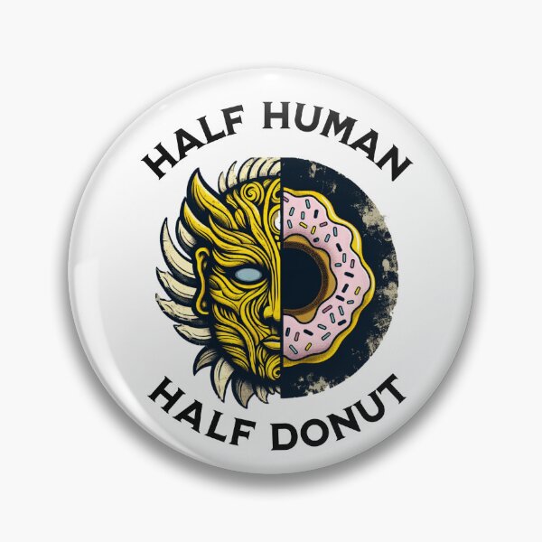 Item preview, Half Human, Half Donut – Surreal Snack Identity Art designed and sold by denip.