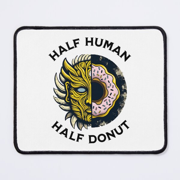 Item preview, Half Human, Half Donut – Surreal Snack Identity Art designed and sold by denip.
