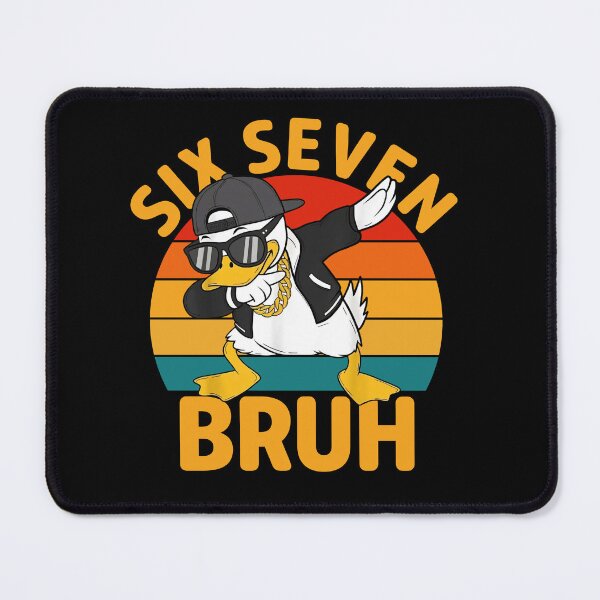 Item preview, Six Seven 6 7 Bruh 67 Meme Funny Duck Dabbing Shirt designed and sold by LashondaGreen89.