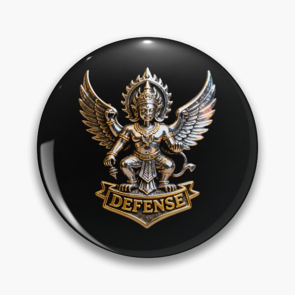 Item preview, Metallic Silver Garuda Mythical Guardian Defense designed and sold by BlurBlurDesign.