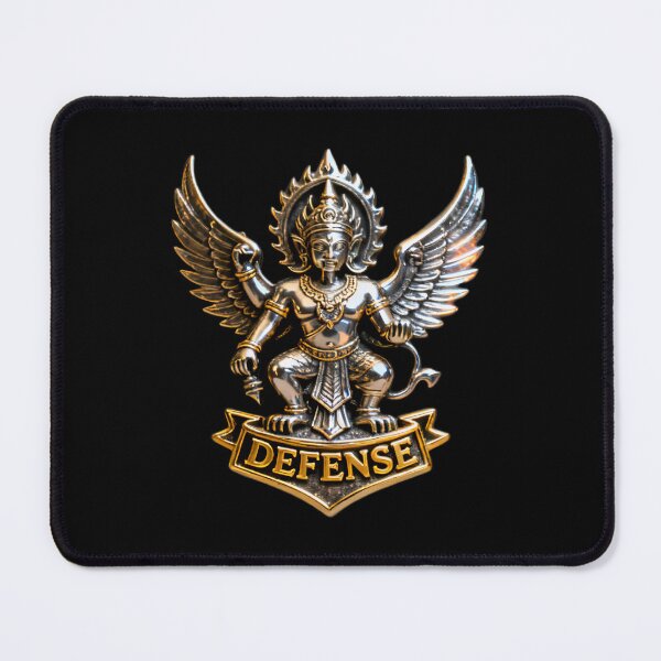 Item preview, Metallic Silver Garuda Mythical Guardian Defense designed and sold by BlurBlurDesign.