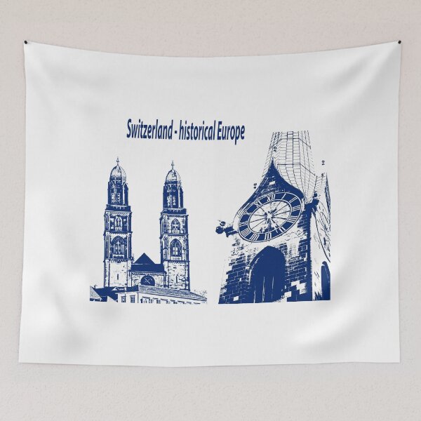 Item preview, Switzerland in Blue designed and sold by Kacharava.