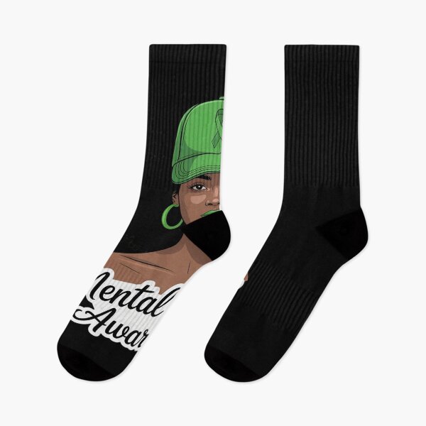 Item preview, Afro American Black Woman Mental Health Awareness designed and sold by HORIZBoutique.