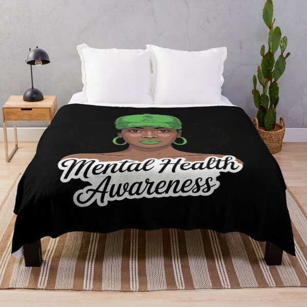 Item preview, Afro American Black Woman Mental Health Awareness designed and sold by HORIZBoutique.