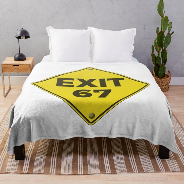 Item preview, Exit 67 – 6 to 7 Rating Humor Sign designed and sold by JaaGo PopLab.
