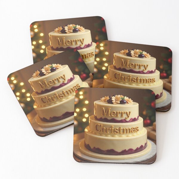 Item preview, Christmas Celebrations Cake  designed and sold by AwesomeDigiShop.