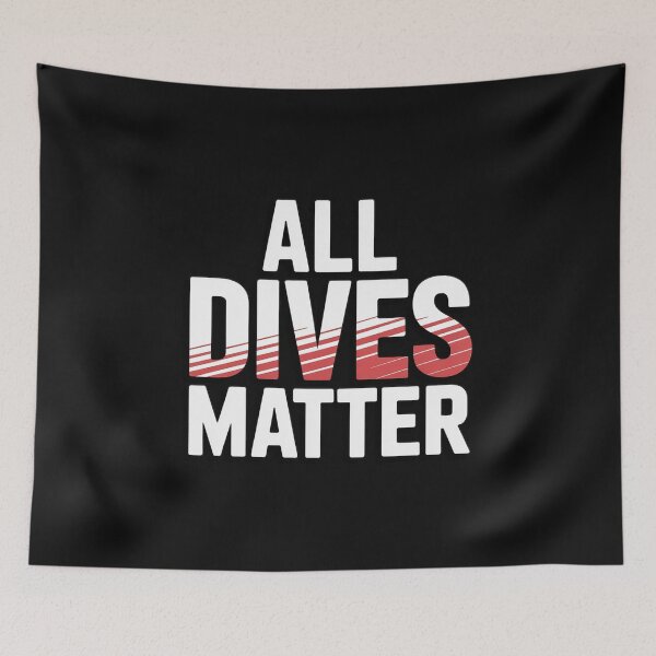 Item preview, Scuba Diving All Dives Matter Diver Flag designed and sold by nicomitchell.