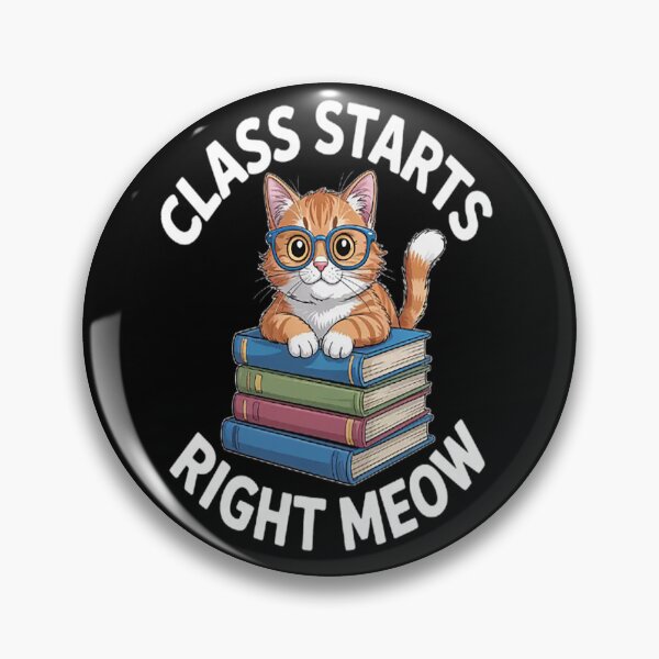 Item preview, Cat Teacher Class Starts Right Meow Cats Lover designed and sold by SignaturalGen.
