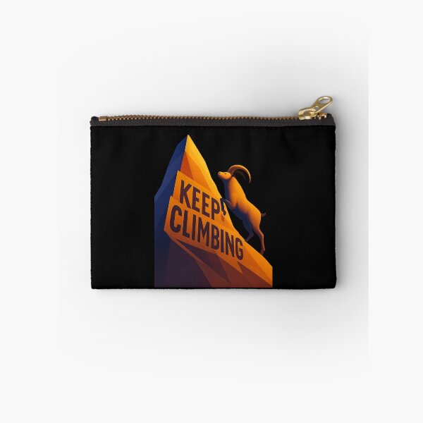 Item preview, Keep Climbing - Motivational Mountain Goat Illustration designed and sold by MKreative Studio.