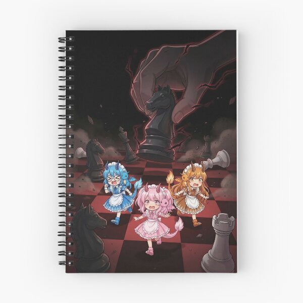 Item preview, Chibi Dragon Maids on The Chessboard designed and sold by DomeGeekArt.