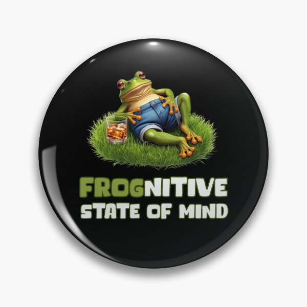 Item preview, Funny Relaxing Frog – Frognitive State of Mind designed and sold by KArtcore.