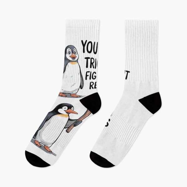 Item preview, Fight Or Flight Funny Penguin Quote 1  designed and sold by RuthGAArt.