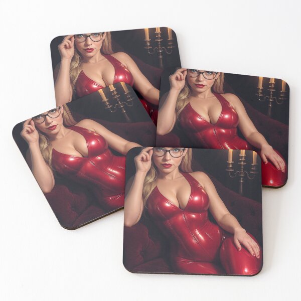 Item preview, Ilya in Red Candelabra Glow Velvet Chair Pose designed and sold by CathryneDelamort.